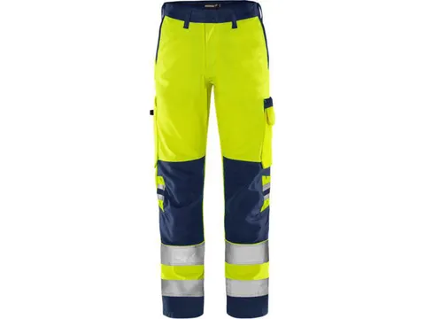 Fristads Green werkbroek 2651 GPLU High Vis Geel/Marine maat C156