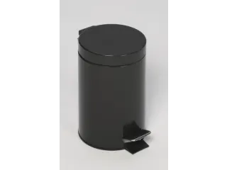 pedaalemmer,5l,HxØ 285x205mm,binnenbak kunststof,romp staal antraciet - 1