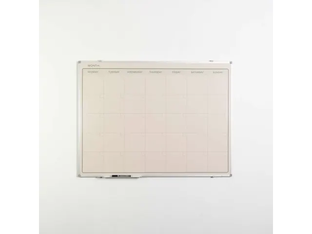 Maandplanner Elegance Engels softline profiel 8mm 90x120cm aluframe