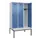 locker met bank,HxBxD 2120x1200x815mm,3vak,vak B 400mm,draaigrendel