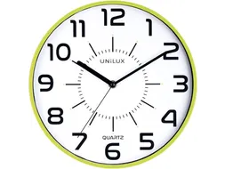 Unilux Pop Wandklok diameter 28cm Plastic Groen Cijferaanduiding
