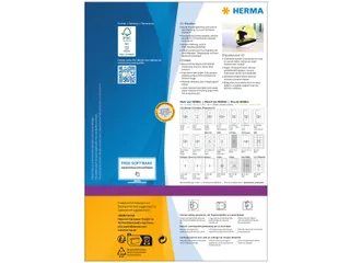 HERMA 4460 CD-etiketten Maxi A4 Ø 116mm/18,5mm mat Wit 200 stuks - 2