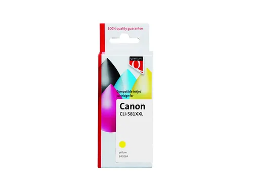 Inktcartridge Quantore alternatief tbv Canon CLI-581XXL 1997C001 geel