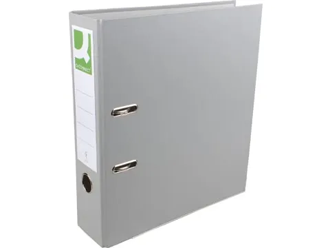ordner A4 uit PP en papier 80 mm grijs