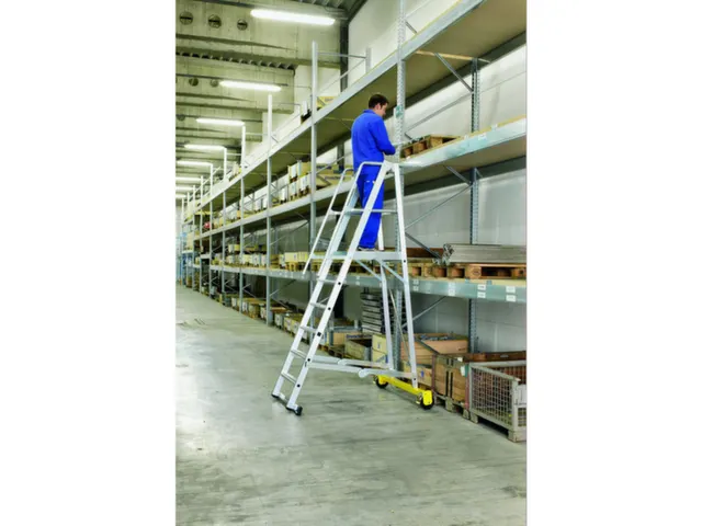 Platformladder Aluminium Bordes H X B X D 2600X 600X 630Mm 10Treden