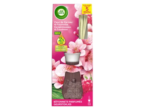 Geurstokjes AirWick Kersenbloesem Framboos 25ml
