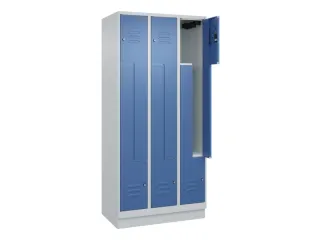 Z-garderobekast,HxBxD 1950x900x500mm,vak B 150/300mm,cil.-slot,sokkel - 2