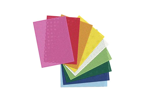 Borduurkaarten Folia 17.5 x 24.5cm 300gr 10 vel assorti
