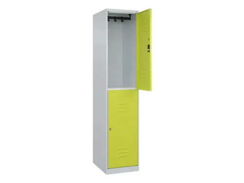 dubbeldekse locker,HxBxD 1850x400x500mm,1x2vak.,vak B 400mm