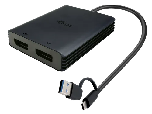 USB-A/USB-C Dual 4K/60 Hz DisplayPort Video Adapter