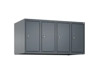 opzetkast,v. locker,4vak.,vak B 250mm,HxBxD 500x1000x500mm,vleugeldeur - 1