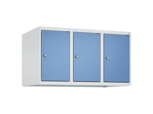 opzetkast,v. locker,3vak.,vak B 300mm,HxBxD 500x900x500mm,vleugeldeur