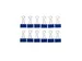 Papierklem Foldback mauly 214 Blauw 19mm 12 Stuks