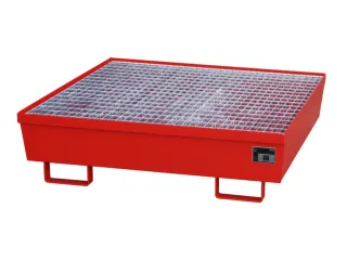 Opvangbak 4x 200l Opvangvol. 245l Rood 335x 1200x 1200mm Rooster - 1