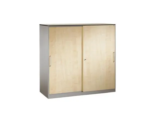 Schuifdeurkast Hxbxd 1310x1200x440mm 3 Ordnerhoogtes Houtdecor