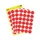 Etiket Avery Zweckform 3004 Rond Ø18mm Rood 96 Stuks
