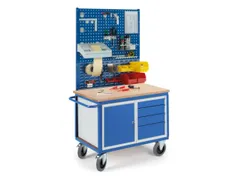 montagewagen,draagverm. 600kg,laadvl. LxB 1150x700mm,houtplaat