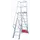 verrijdbare treden-platformladder,eenzijdig,9trede(n),stand H 2,1m