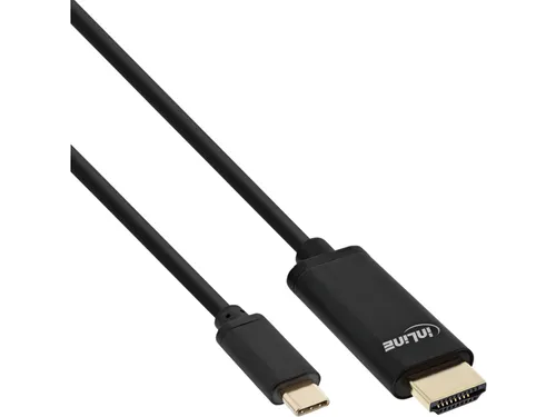 Kabel inLine USB-C HDMI 3.1 2.0 4K M/M 2 meter zwart