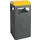 afvalbak,v. buiten,90l,HxBxD 1050x450x450mm,legbord,romp staal RAL7016