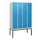 locker,HxBxD 1950x1200x500mm,4vak,vak B 300mm,cil.-slot,voetonderstel