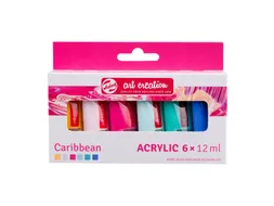 Acrylverf Talens Art Creation Caribbean assorti 6 tubes à 12ml