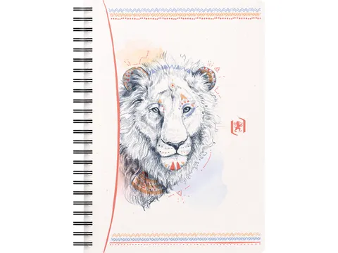 spiraalschrift, A5, 120 bladzijden, geruit 5 mm