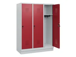 schoollocker,HxBxD 1630x1200x500mm,3vak,vak B 400mm,draaigrendel