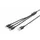 USB-oplaadkabel 1m 3-in-1 Kabel Nylon Gevlochten Zwart