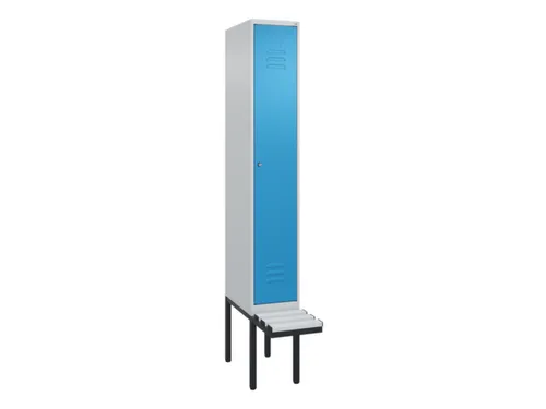 locker met bank,HxBxD 2120x300x815mm,1vak,vak B 300mm,cil.-slot