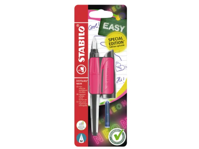 Vulpen STABILO Easybuddy M neon roze blister à 1 stuk