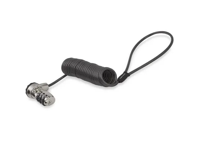Laptop Kabelslot Gekrulde Kabel 3 Combinatie Cijferslot
