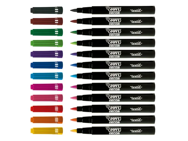 Textielstift Jovi assorti set à 12 stuks