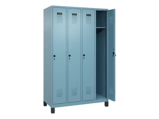locker,HxBxD 1950x1200x500mm,4vak,vak B 300mm,draaigrendel,voeten - 2