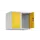 opzetkast,v. locker,2vak.,vak B 300mm,HxBxD 500x600x500mm,cilinderslot