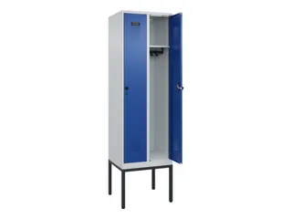 locker,HxBxD 2120x600x500mm,2vak,vak B 300mm,draaigrendel - 1