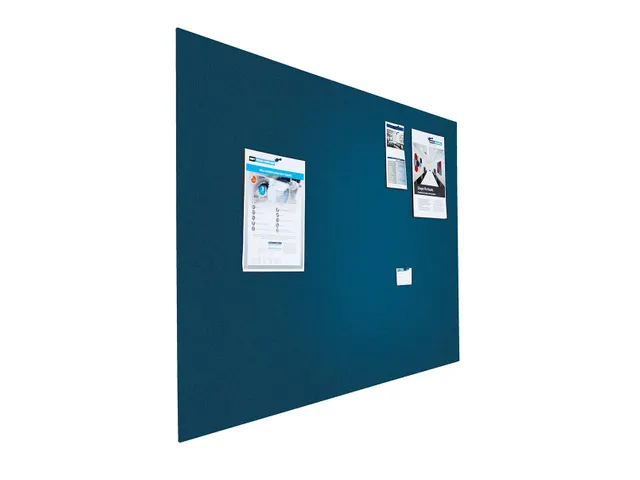Prikbord Paneel Float Bulletin 120x180cm Blauw frameloos