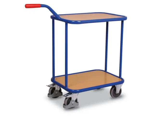 Chariot col de cygne charge 200kg avec 2 plateaux 605x500mm