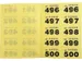 Genummerde Loterij- En Garderobetickets 1-1000