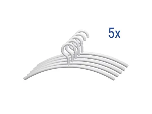 OUTLET Kledinghanger MAUL acryl 46X19cm wit 5 stuks