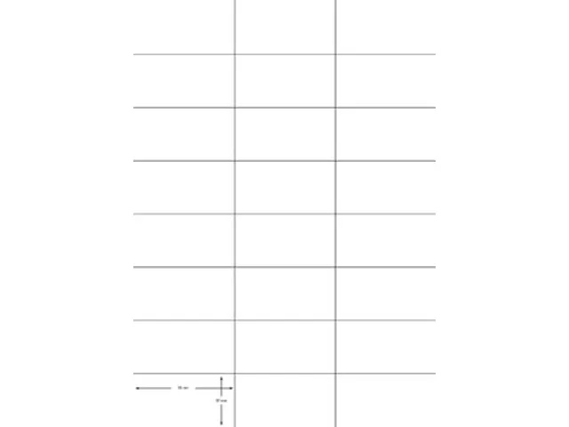 Etiketten 70x37mm wit 100 Vel A4, 2400 stuks