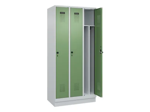 locker voor scheiding van kleding,HxBxD 1950x900x500mm,3vak