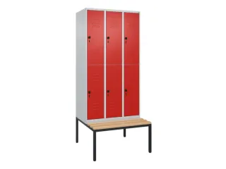 Dubbeldekse dekenkist,HxBxD 2120x900x815mm,3x2vak.,vak B 300mm - 1