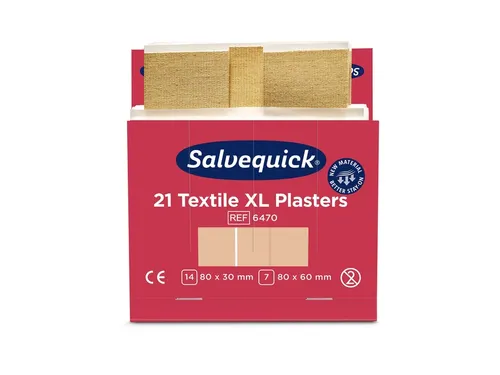 Salvequick Extra Grote Textielpleisters 21 Stuks