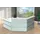 Balie Compleet bxd 2500x2350mm met 2 Hoeken Glazen Front wit