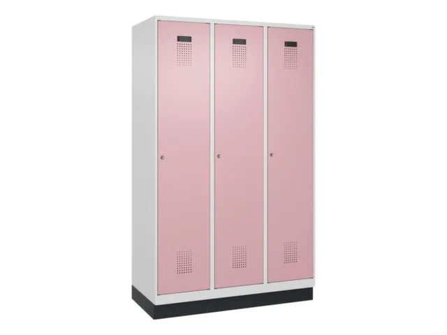 locker voor scheiding van kleding,HxBxD 1950x1200x500mm,3vak