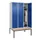 locker met bank,HxBxD 2120x1200x815mm,3vak,vak B 400mm,draaigrendel