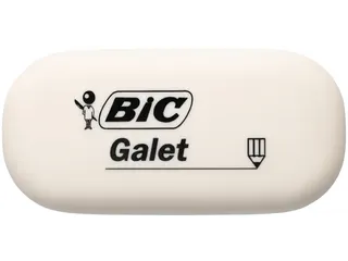 Gum Bic Galet pvc vrij zacht potlood wit blister à 3 stuks - 4
