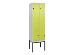Z-garderobekast,HxBxD 2120x600x500mm,vak B 150/300mm,draaigrendel