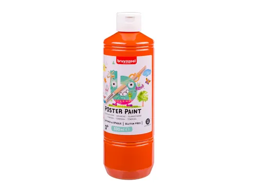 Plakkaatverf Bruynzeel fles à 500ml oranje
